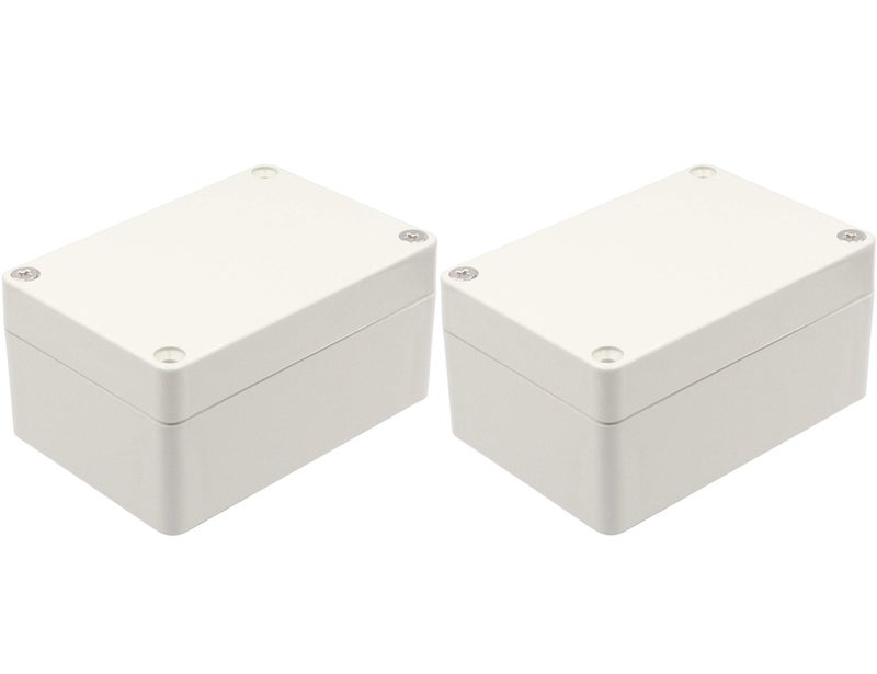 LBY 2-Pack Waterproof and Dustproof IP65 ABS Plastic Junction Box, Universal Outdoor Electrical Project Enclosure, 100Ã—68Ã—50mm (3.94"Ã—2.64"Ã—1.97"), (Gray-White) - Image 5